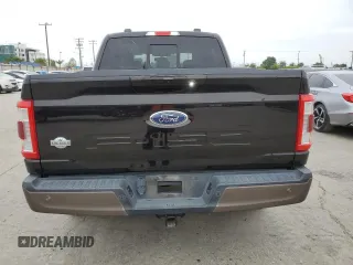 2021 Ford F-150 XL with VIN 1FTFW1ED4MFA04985, listed as a Copart auction lot 55450375 with 47,341 mi miles and Salvage Title. Bid and sale history available at carsss.com. Image 6.