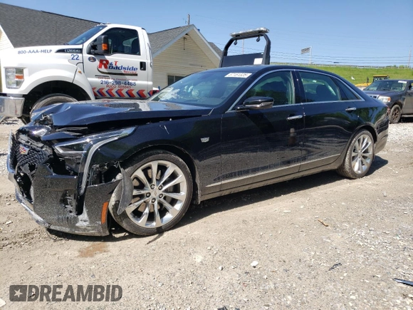 2020 Cadillac CT6 Platinum AWD with VIN 1G6KV5RJ1LU105777, listed as a Copart auction lot 57151325 with 29,004 mi miles and Salvage title. Bid and sale history available at DreamBid. Image 1.