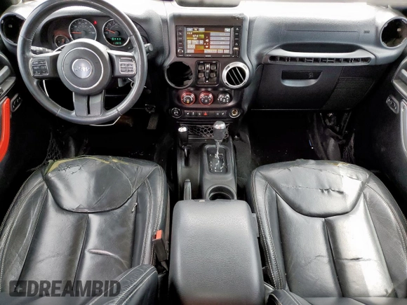 2014 Jeep Wrangler Unlimited Rubicon с VIN 1C4HJWFG1EL156853, выставлен на аукционе Copart как лот 58496795 с пробегом 112 073 миль миль и Списание • Salvage title. История ставок и продаж доступна на DreamBid. Изображение 8.