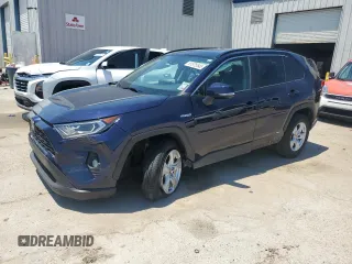 2021 Toyota RAV4 Hybrid XLE with VIN 4T3RWRFV8MU020768, listed as a Copart auction lot 61575545 with 72,084 mi miles and Salvage title. Bid and sale history available at DreamBid. Image 1.