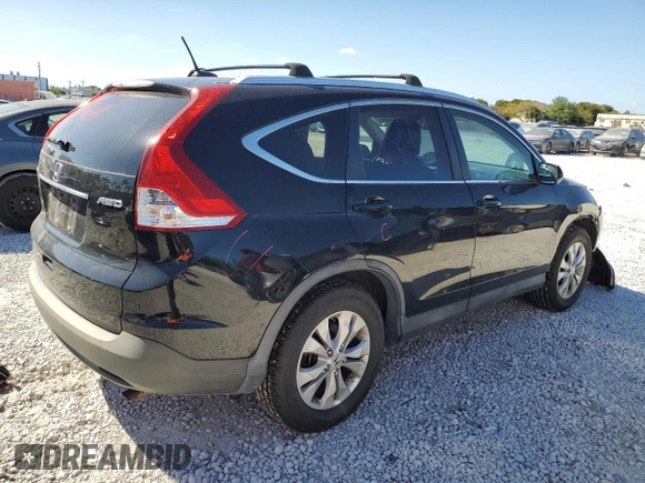 2012 Honda CR-V EX-L with VIN 2HKRM4H71CH631996, listed as a Copart auction lot 49314095 with 160,782 mi miles and Salvage Title. Bid and sale history available at carsss.com. Image 3.