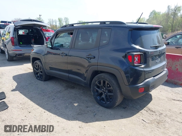 2016 Jeep Renegade Latitude with VIN ZACCJBBT0GPD04026, listed as a IAAI auction lot 42012920 with 182,076 mi miles. Bid and sale history available at carsss.com. Image 3.