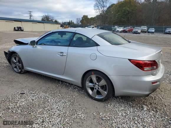 2010 Lexus IS 250C with VIN JTHFF2C2XA2501113, listed as a Copart auction lot 80511714 with 209,501 mi miles and Salvage Title. Bid and sale history available at carsss.com. Image 2.