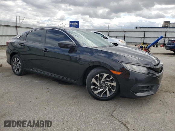 2017 Honda Civic Sedan LX with VIN 2HGFC2F55HH556765, listed as a Copart auction lot 47241065 with 104,038 mi miles and Salvage Title. Bid and sale history available at carsss.com. Image 4.