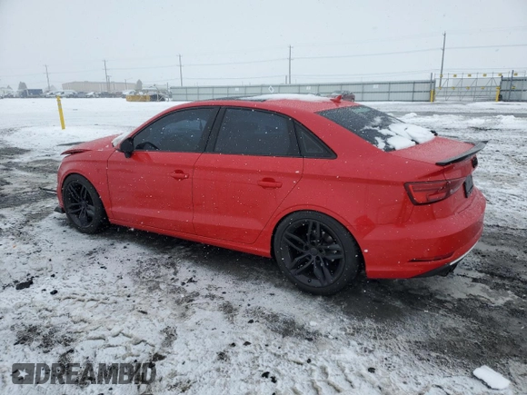 2017 Audi A3 Sedan Premium with VIN WAUAUGFF4H1036323, listed as a Copart auction lot 45706635 with 88,266 mi miles and Salvage Title. Bid and sale history available at carsss.com. Image 2.