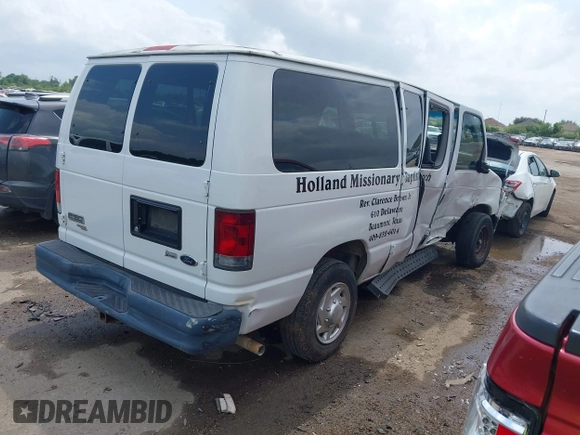 2010 Ford Econoline Passenger XL z VIN 1FMNE1BW5ADA93070, wystawiony jako IAAI lot #42148287 z przebiegiem 117 112 mil mil oraz . Historia ofert i sprzedaży dostępna na DreamBid. Obrazek 4.