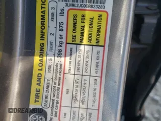 2012 Lincoln MKZ z VIN 3LNHL2JC0CR823283, wystawiony jako Copart lot #43361965 z przebiegiem 128 053 mil mil oraz Szkoda całkowita • Salvage title. Historia ofert i sprzedaży dostępna na DreamBid. Obrazek 12.