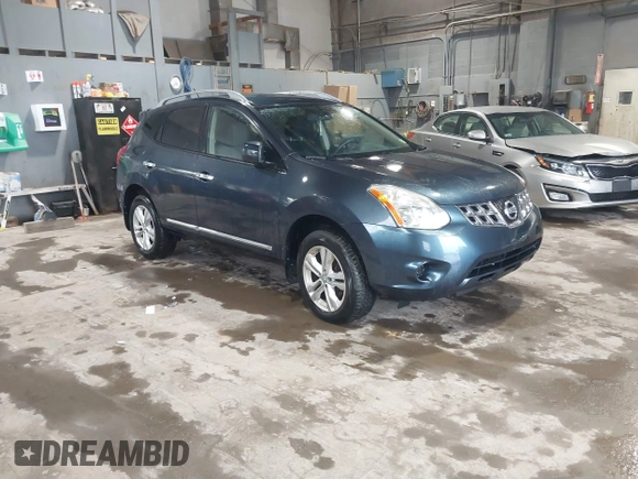 2013 Nissan Rogue S with VIN JN8AS5MVXDW642590, listed as a IAAI auction lot 42213521 with 164,109 mi miles and . Bid and sale history available at DreamBid. Image 1.