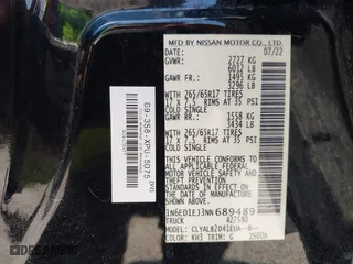 2022 Nissan Frontier S with VIN 1N6ED1EJ3NN689489, listed as a IAAI auction lot 42095990 with 46,338 mi miles. Bid and sale history available at carsss.com. Image 9.