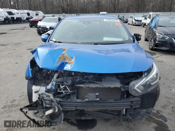 2021 Nissan Versa SV with VIN 3N1CN8EV5ML818157, listed as a Copart auction lot 87623425 with Not Provided miles and Salvage Title. Bid and sale history available at carsss.com. Image 5.