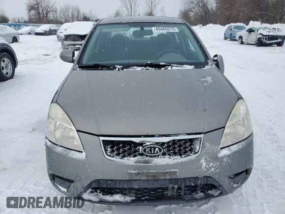 2010 Kia Rio with VIN KNADH4B33A6617736, listed as a Copart auction lot 45469215 with 233,539 mi miles and Clean Title. Bid and sale history available at DreamBid. Image 5.