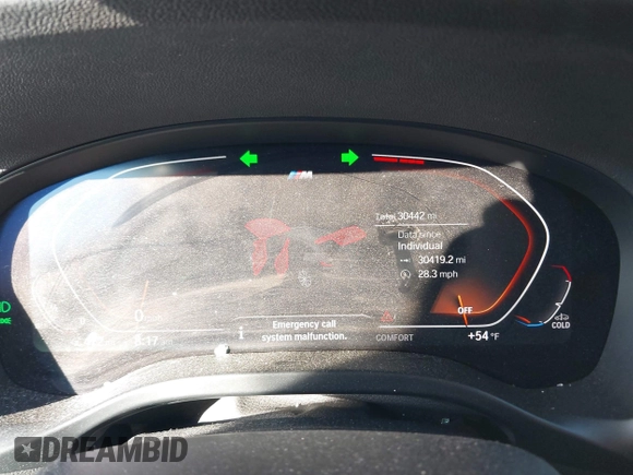 2023 BMW X4 xDrive30i with VIN 5UX33DT00P9S00002, listed as a IAAI auction lot 41674075 with 30,442 mi miles and . Bid and sale history available at DreamBid. Image 7.