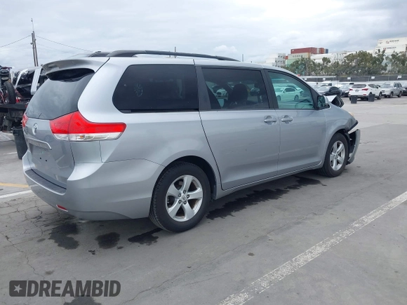 2012 Toyota Sienna LE AAS with VIN 5TDKK3DC8CS232582, listed as a IAAI auction lot 42068684 with 89,556 mi miles and . Bid and sale history available at DreamBid. Image 4.