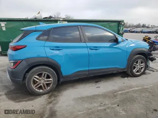 2022 Hyundai Kona SE with VIN KM8K22AB4NU785746, listed as a Copart auction lot 43788525 with 66,483 mi miles and Salvage Title. Bid and sale history available at carsss.com. Image 3.