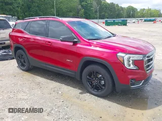 2024 GMC Terrain AT4 z VIN 3GKALYEGXRL271393, wystawiony jako IAAI lot #42222910 z przebiegiem 14 258 mil mil oraz . Historia ofert i sprzedaży dostępna na DreamBid. Obrazek 1.
