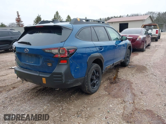 2022 Subaru Outback Wilderness with VIN 4S4BTGUDXN3182443, listed as a IAAI auction lot 41931736 with 33,668 mi miles and . Bid and sale history available at DreamBid. Image 4.
