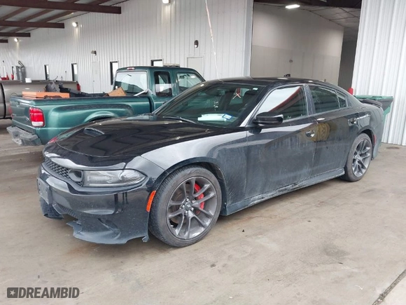 2021 Dodge Charger Scat Pack Widebody with VIN 2C3CDXGJ4MH520751, listed as a IAAI auction lot 41526166 with 85,014 mi miles. Bid and sale history available at carsss.com. Image 2.