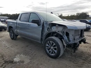 2024 Chevrolet Silverado 1500 RST with VIN 1GCPDEEK4RZ234029, listed as a Copart auction lot 41975645 with 10,975 mi miles and Salvage Title. Bid and sale history available at DreamBid. Image 4.