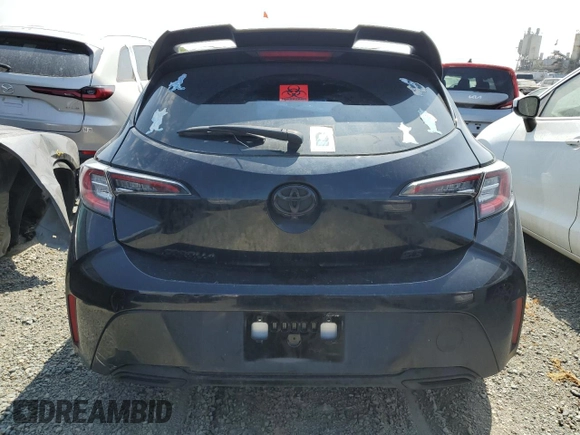 2022 Toyota Corolla Hatchback SE with VIN JTND4MBE2N3180539, listed as a Copart auction lot 66838274 with 36,582 mi miles and Salvage Title. Bid and sale history available at carsss.com. Image 6.