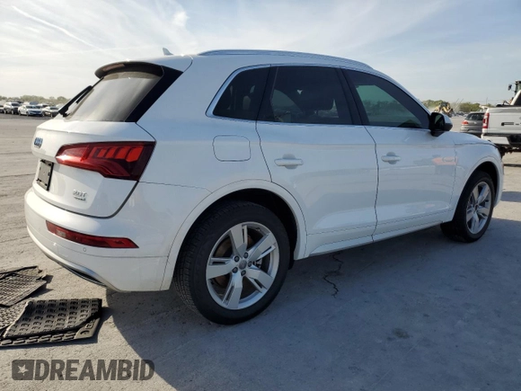 2018 Audi Q5 Premium Plus with VIN WA1BNAFY4J2230928, listed as a Copart auction lot 53123145 with 83,151 mi miles and Salvage Title. Bid and sale history available at DreamBid. Image 3.