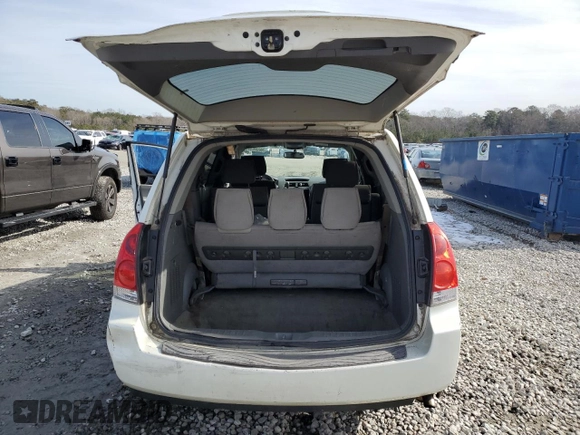 2008 Nissan Quest SL with VIN 5N1BV28U88N123391, listed as a Copart auction lot 88348305 with 185,850 mi miles and Salvage Title. Bid and sale history available at carsss.com. Image 6.