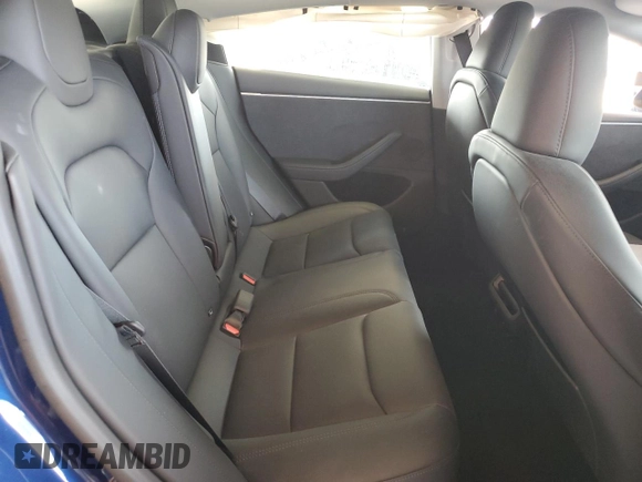 2025 Tesla Model 3 Long Range with VIN 5YJ3E1EBXSF941345, listed as a Copart auction lot 60229865 with 1,711 mi miles and Salvage title. Bid and sale history available at DreamBid. Image 10.