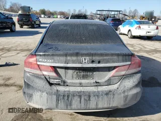 2014 Honda Civic Sedan LX with VIN 2HGFB2F54EH517227, listed as a Copart auction lot 48351395 with 151,316 mi miles and Salvage Title. Bid and sale history available at carsss.com. Image 6.