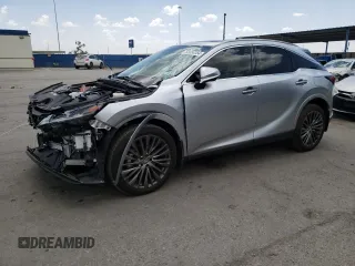 2023 Lexus RX with VIN 2T2BAMCA2PC036155, listed as a Copart auction lot 65650354 with 16,168 mi miles and Salvage Title. Bid and sale history available at carsss.com. Image 1.