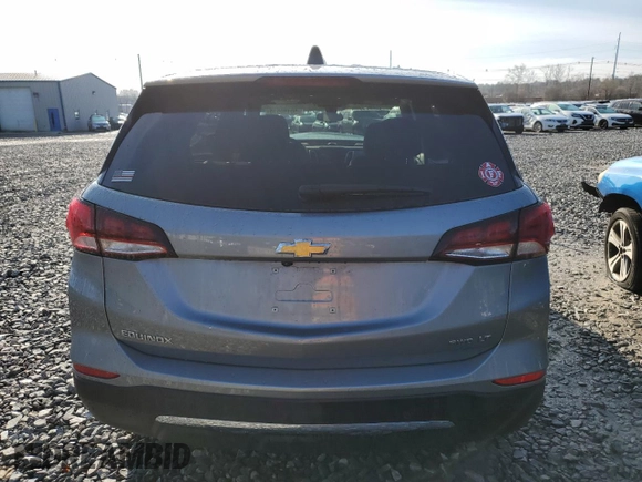 2024 Chevrolet Equinox LT with VIN 3GNAXUEG7RL332599, listed as a Copart auction lot 50180535 with 8,723 mi miles and Salvage Title. Bid and sale history available at DreamBid. Image 6.
