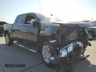 2023 Chevrolet Silverado 1500 LTZ with VIN 1GCUDGE89PZ129566, listed as a Copart auction lot 75698284 with 22,918 mi miles and Salvage Title. Bid and sale history available at carsss.com. Image 4.