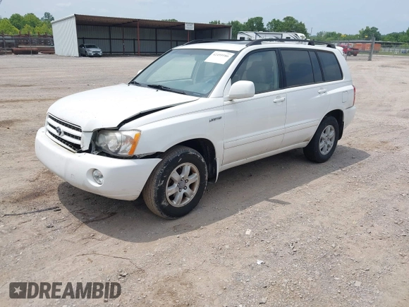 2003 Toyota Highlander z VIN JTEGF21A230119829, wystawiony jako IAAI lot #42495586 z przebiegiem 154 246 mil mil oraz . Historia ofert i sprzedaży dostępna na DreamBid. Obrazek 2.