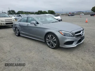 2015 Mercedes-Benz CLS 550 with VIN WDDLJ7DB6FA139038, listed as a Copart auction lot 59001645 with 46,084 mi miles and Salvage title. Bid and sale history available at DreamBid. Image 4.
