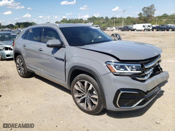 2021 Volkswagen Atlas Cross Sport 3.6L V6 SEL Premium R-Line with VIN 1V2FE2CA5MC219468, listed as a Copart auction lot 67595223 with 27,133 mi miles. Bid and sale history available at carsss.com. Image 4.