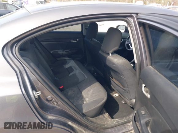 2015 Honda Civic Sedan LX with VIN 19XFB2E55FE061929, listed as a IAAI auction lot 41711847 with 140,906 mi miles. Bid and sale history available at carsss.com. Image 8.