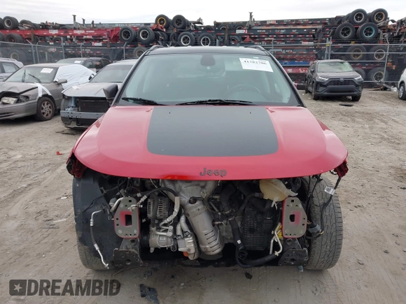 2019 Jeep Compass Trailhawk with VIN 3C4NJDDB1KT780585, listed as a IAAI auction lot 41282706 with 78,252 mi miles and . Bid and sale history available at carsss.com. Image 12.