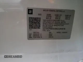 2021 Cadillac XT6 AWD Sport z VIN 1GYKPHRSXMZ195978, wystawiony jako Copart lot #80886314 z przebiegiem Nie podano mil oraz Szkoda całkowita • Salvage title. Historia ofert i sprzedaży dostępna na DreamBid. Obrazek 13.