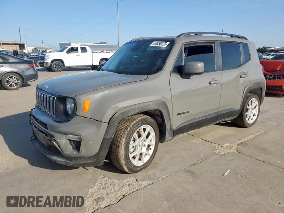 2019 Jeep Renegade Latitude with VIN ZACNJABB7KPK43919, listed as a Copart auction lot 64630125 with 5,193 mi miles and Clean title. Bid and sale history available at DreamBid. Image 1.