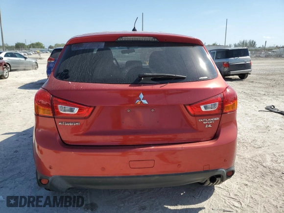 2016 Mitsubishi Outlander ES with VIN JA4AR3AW7GZ051736, listed as a Copart auction lot 57354725 with 150,228 mi miles and Salvage title. Bid and sale history available at DreamBid. Image 6.