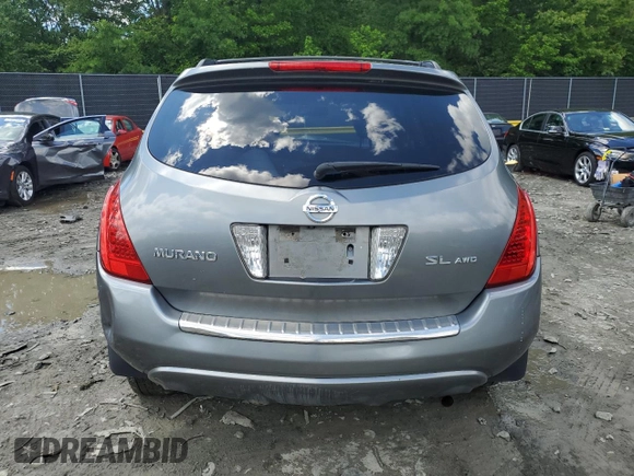 2007 Nissan Murano SL z VIN JN8AZ08W47W645765, wystawiony jako Copart lot #57351075 z przebiegiem 158 467 mil mil oraz Szkoda całkowita • Salvage title. Historia ofert i sprzedaży dostępna na DreamBid. Obrazek 6.