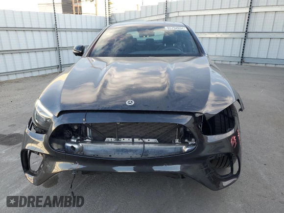 2023 Mercedes-Benz E 450 with VIN W1KZF5KB6PB185502, listed as a Copart auction lot 85794934 with 8,351 mi miles and Salvage Title. Bid and sale history available at DreamBid. Image 5.