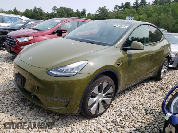 2021 Tesla Model Y Long Range z VIN 5YJYGDEE4MF085975, wystawiony jako Copart lot #58838485 z przebiegiem 72 550 mil mil oraz Szkoda całkowita • Salvage title. Historia ofert i sprzedaży dostępna na DreamBid. Obrazek 1.