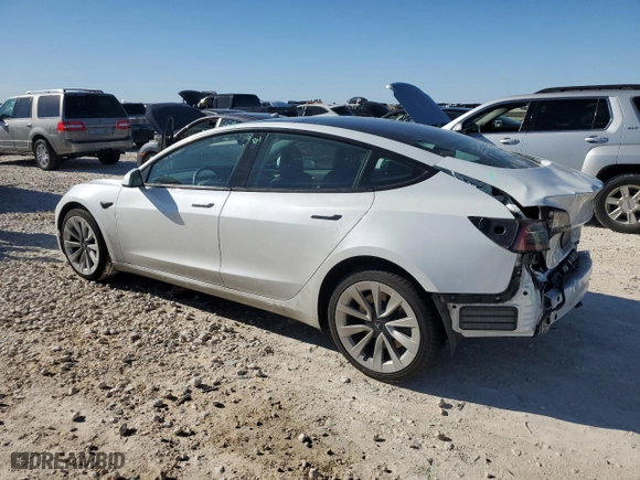 2022 Tesla Model 3 Long Range with VIN 5YJ3E1EB2NF277448, listed as a Copart auction lot 47970765 with 53,055 mi miles and Salvage Title. Bid and sale history available at carsss.com. Image 2.