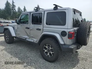2018 Jeep Wrangler Unlimited Sahara with VIN 1C4HJXEG9JW231976, listed as a Copart auction lot 62427345 with 54,127 mi miles and Salvage title. Bid and sale history available at DreamBid. Image 2.
