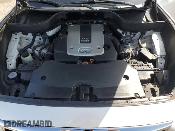 2017 Infiniti QX70 with VIN JN8CS1MW3HM411378, listed as a Copart auction lot 50746075 with 36,738 mi miles and Salvage title. Bid and sale history available at DreamBid. Image 14.