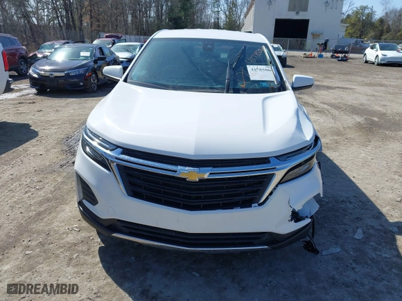 2022 Chevrolet Equinox LT with VIN 3GNAXUEVXNL240945, listed as a IAAI auction lot 41785066 with 59,034 mi miles. Bid and sale history available at carsss.com. Image 12.