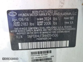 2017 Hyundai Elantra SE with VIN 5NPD84LF3HH054506, listed as a Copart auction lot 52057685 with 117,669 mi miles and Salvage Title. Bid and sale history available at carsss.com. Image 14.