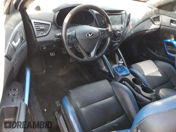 2016 Hyundai Veloster Turbo with VIN KMHTC6AE6GU250732, listed as a Copart auction lot 55528535 with Not provided miles and Clean title. Bid and sale history available at DreamBid. Image 8.