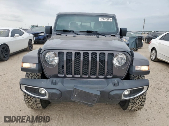 2021 Jeep Gladiator Willys с VIN 1C6HJTAG9ML606731, выставлен на аукционе Copart как лот 59873205 с пробегом 84 811 миль миль и Списание • Salvage title. История ставок и продаж доступна на DreamBid. Изображение 5.