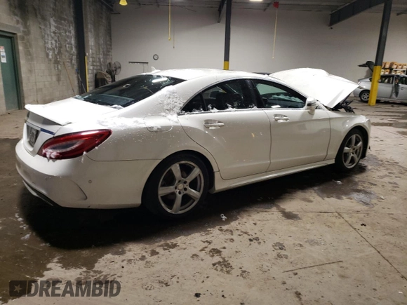 2015 Mercedes-Benz CLS-Class CLS 400 with VIN WDDLJ6FB7FA143171, listed as a Copart auction lot 38639674 with 125,854 mi miles. Bid and sale history available at carsss.com. Image 3.