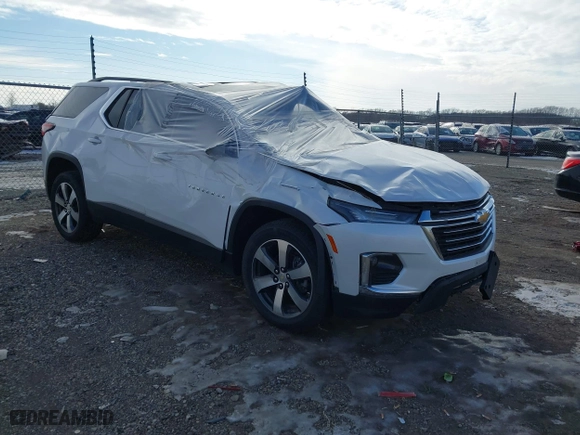 2022 Chevrolet Traverse LT Leather with VIN 1GNEVHKW6NJ130204, listed as a IAAI auction lot 41357252 with 74,938 mi miles. Bid and sale history available at carsss.com. Image 1.